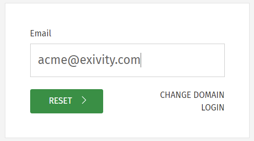 Email address where you will receive the reset password link