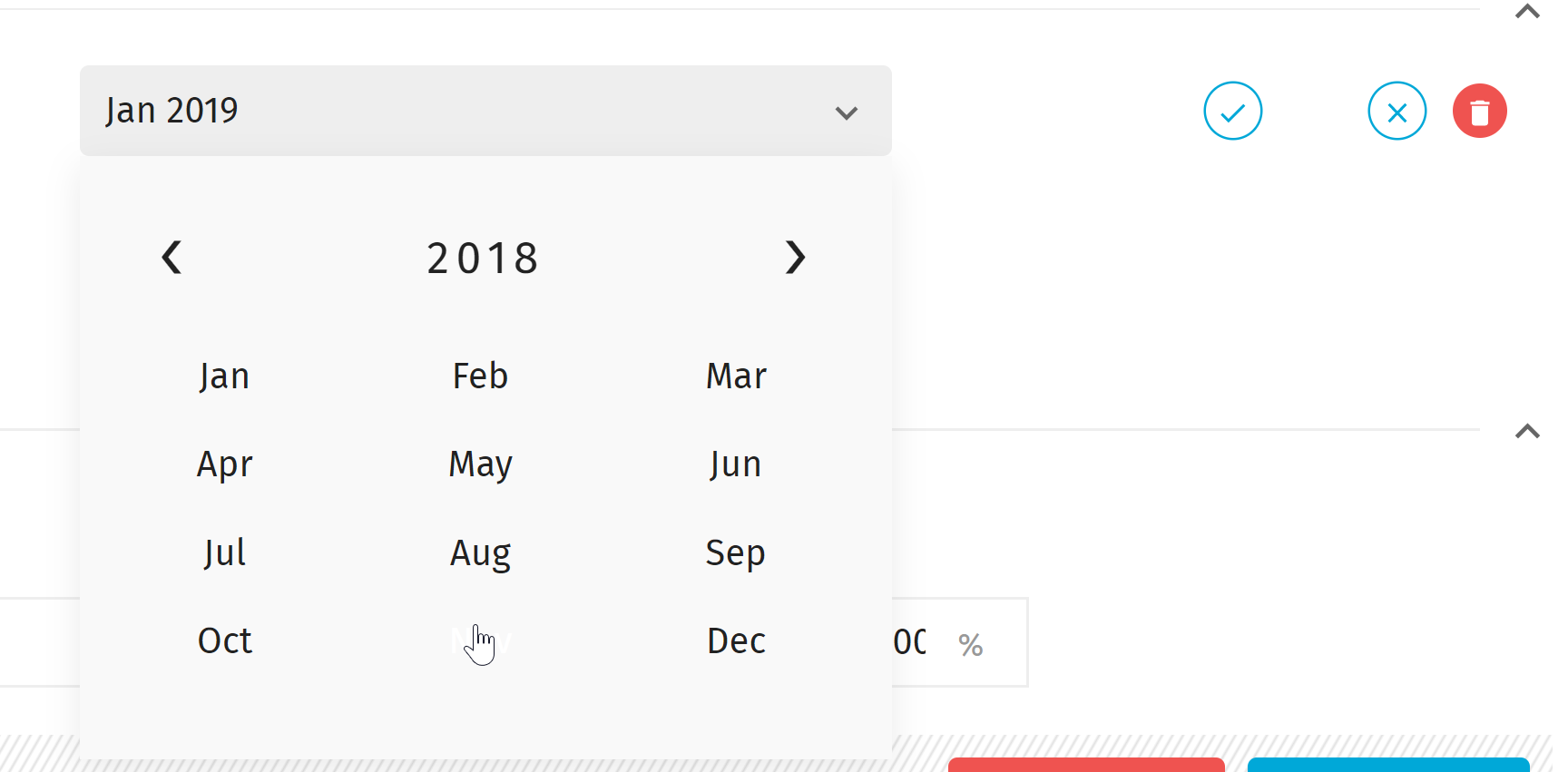Change a budget revision start date