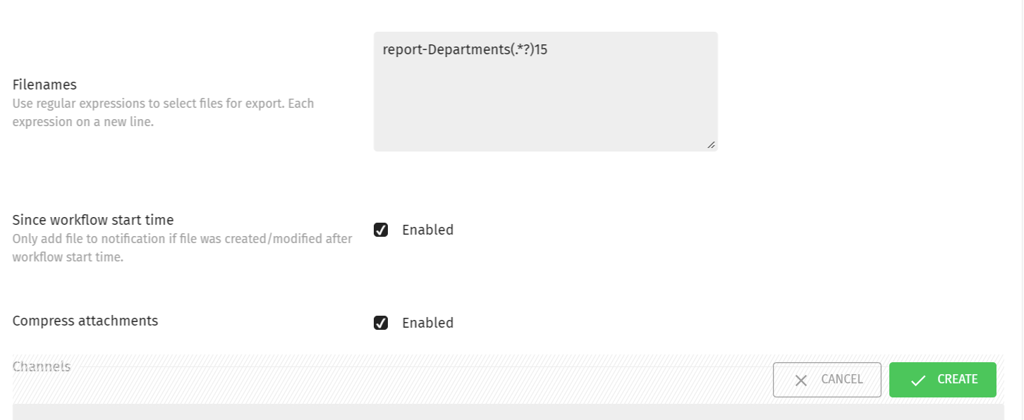 Adding a regex for selecting files that match